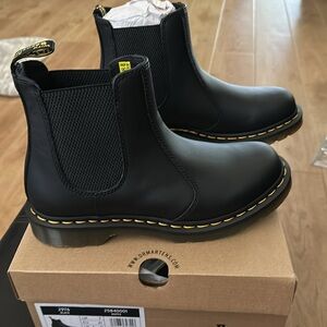Dr Martens Size US W9 2976 Black Smooth Nappa Ankle Boots. Never worn.